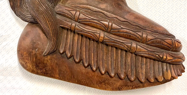 Original Antique Tobacco Sign; Native American Indian; Heavy Hand Carved Plaque - Image 6