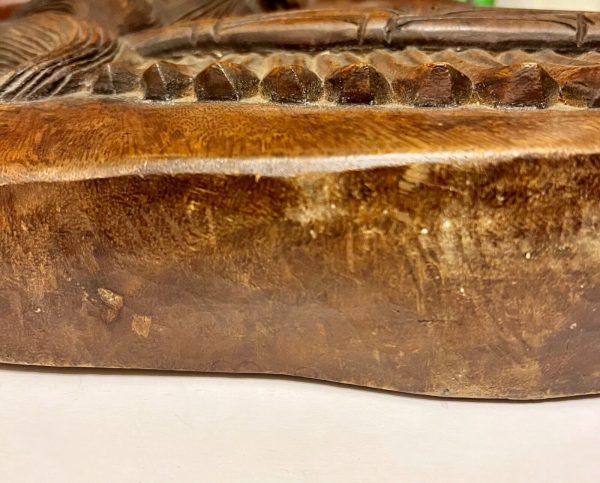 Original Antique Tobacco Sign; Native American Indian; Heavy Hand Carved Plaque - Image 7