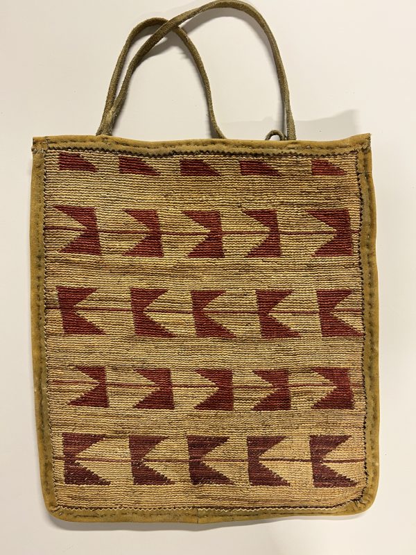 Original Native American Indian Corn Husk Bag; 13” x 14 1/2”; Late 1800s- Early 1900’s