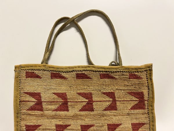 Original Native American Indian Corn Husk Bag; 13” x 14 1/2”; Late 1800s- Early 1900’s - Image 2