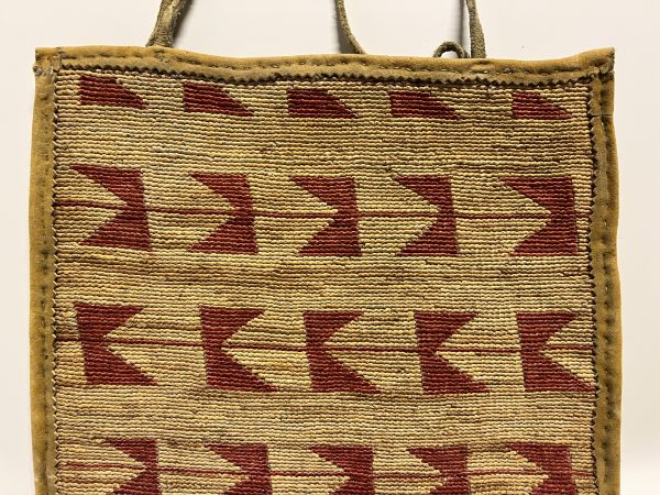 Original Native American Indian Corn Husk Bag; 13” x 14 1/2”; Late 1800s- Early 1900’s - Image 3