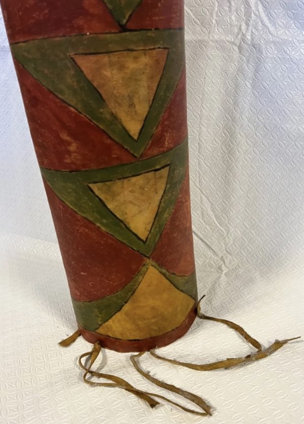 Original Native American Indian Parfleche Cylinder; Extra Large; Late 1800s - Image 7