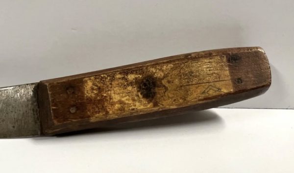 Vintage Native American Indian Knife Sheath; Porcupine Quills; Knife; Tin Cones - Image 7