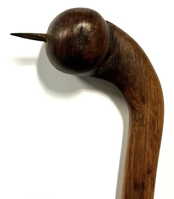 Original Native American Indian Warriors Club Weapon with Spike; Late 1800’s