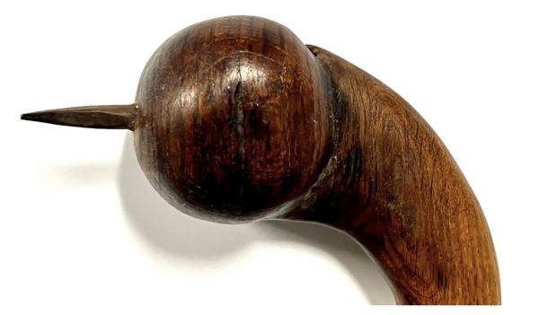 Original Native American Indian Warriors Club Weapon with Spike; Late 1800’s - Image 7