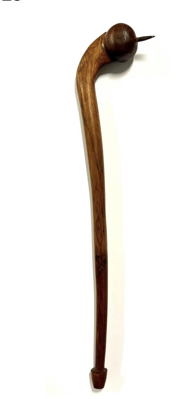 Original Native American Indian Warriors Club Weapon with Spike; Late 1800’s - Image 8