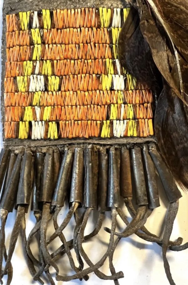 Vintage Indian Quills Knife; Native American Sheath Plus Knife; Lot 3 - Image 3