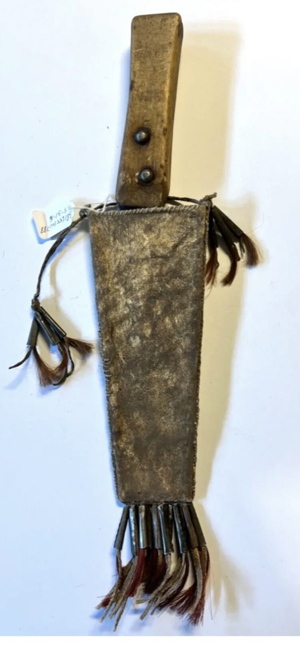 Vintage Native American Indian Leather Knife Sheath; Knife, Quills;  Lot 2 - Image 4