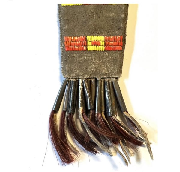Vintage Native American Indian Leather Knife Sheath; Knife, Quills;  Lot 2 - Image 5