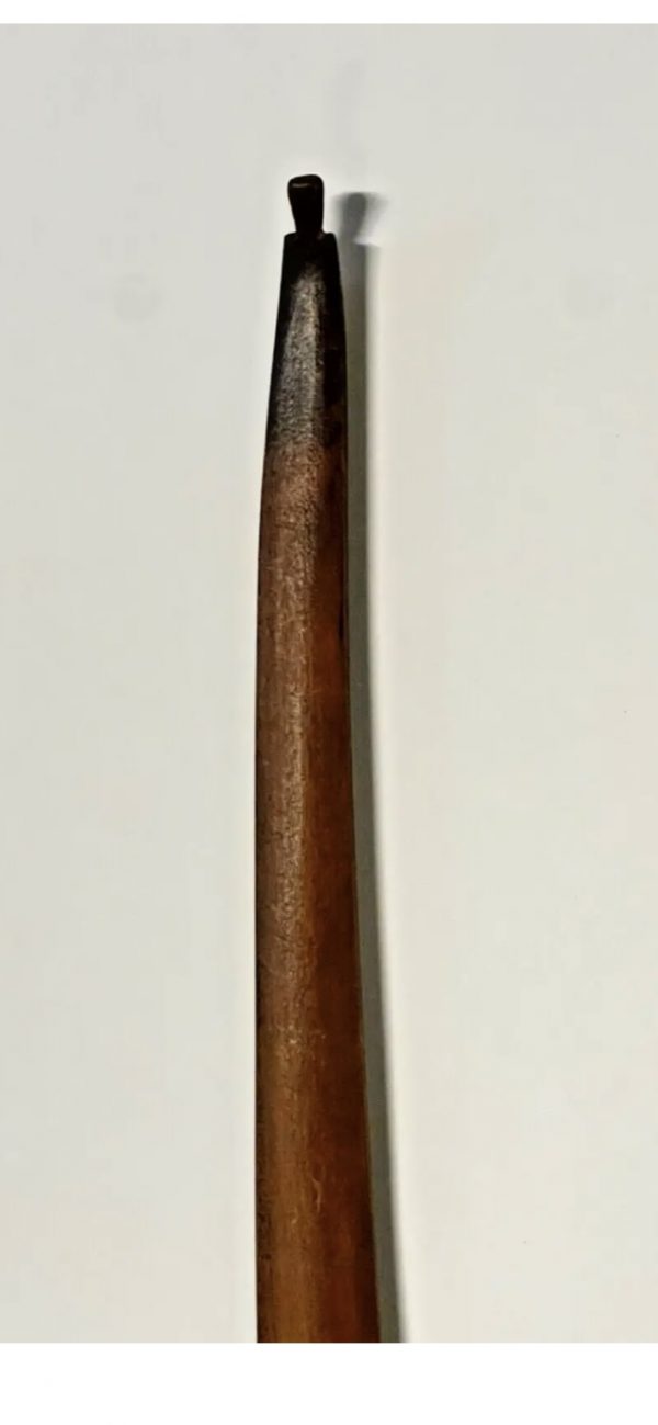 Original Native American Wood Bow; 1890s to 1920s; Paint Remnants - Image 2