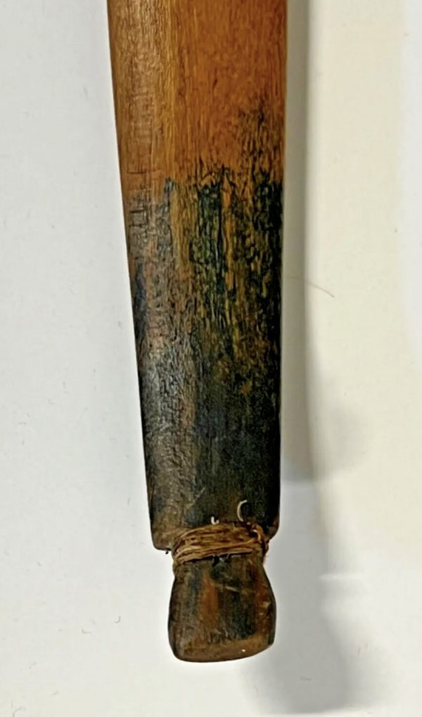 Original Native American Wood Bow; 1890s to 1920s; Paint Remnants - Image 7