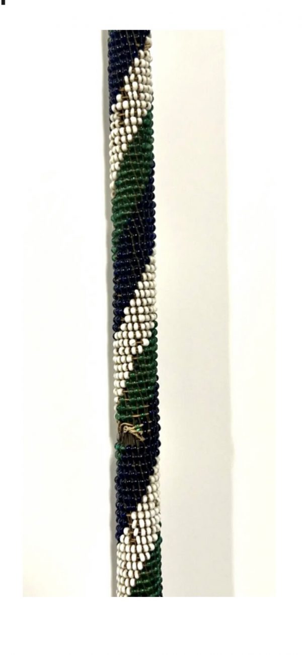 Antique Native American Indian Paiute Dance Wand Staff; Glass Seed Beads; Allard Auction; 1880s-1890s - Image 5