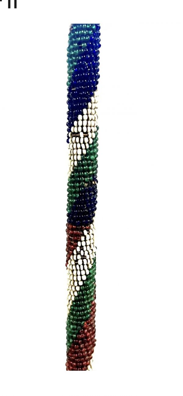 Antique Native American Indian Paiute Dance Wand Staff; Glass Seed Beads; Allard Auction; 1880s-1890s - Image 8