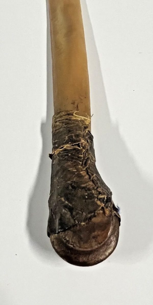 Original Native American Indian Animal Bone Knife; with Rare Birch Bark Scabbard - Image 7