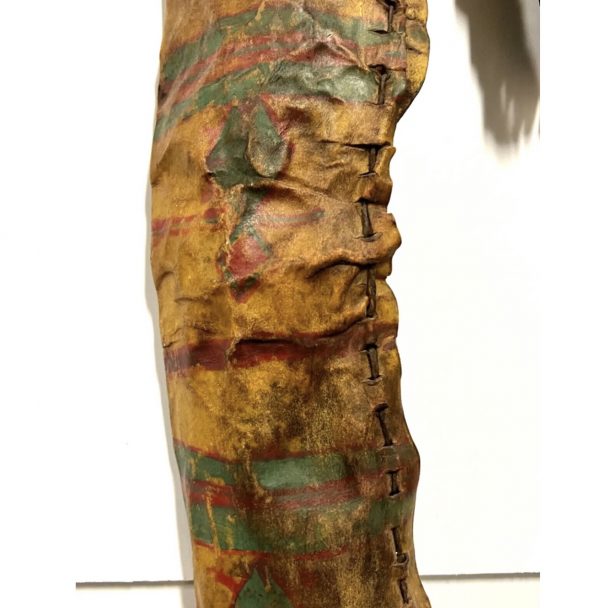 Antique Quiver Parfleche With Feathers; Hand Painted, HorseHair - Image 5