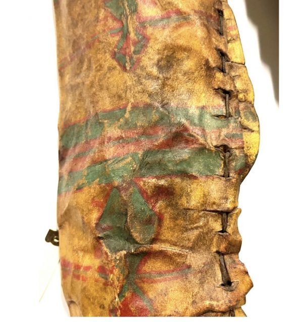 Antique Quiver Parfleche With Feathers; Hand Painted, HorseHair - Image 10
