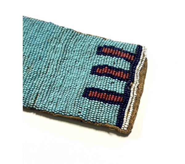 Native American Indian Beaded Belt; Amazing Shape; Late 1800's to Early 1900s - Image 9