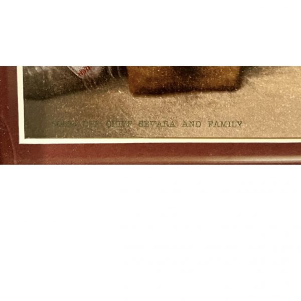 Original Hand Painted Chief's Photograph With Family; Period Frame; Ex Cowans - Image 6