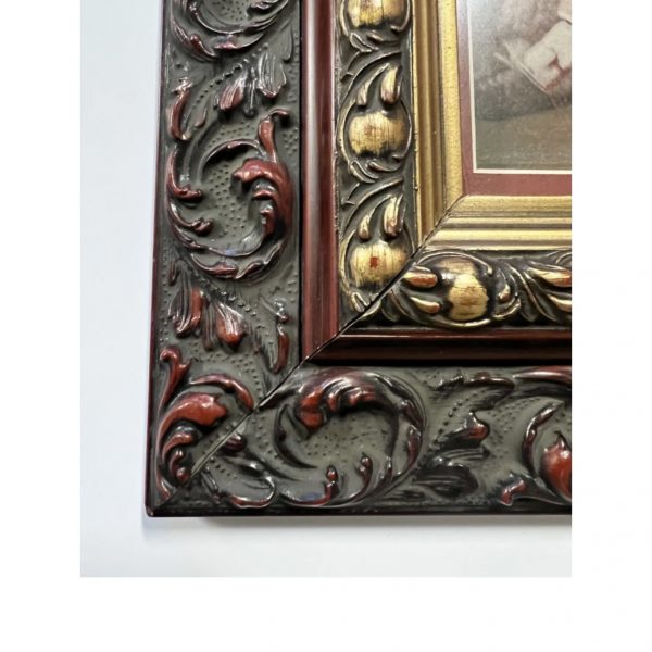 Original Hand Painted Chief's Photograph With Family; Period Frame; Ex Cowans - Image 8