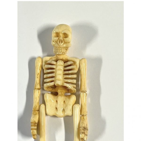 Antique Mori Coffin & Matching Skeleton With Movable Parts; Bakelite or Catalin - Image 7