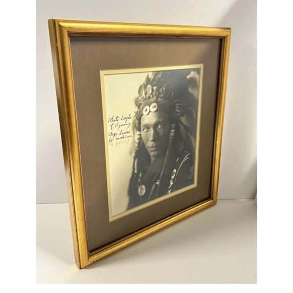 “White Eagle” of Wyoming; Stage Driver for Uncle Sam; Framed Photograph; 1924 - Image 5