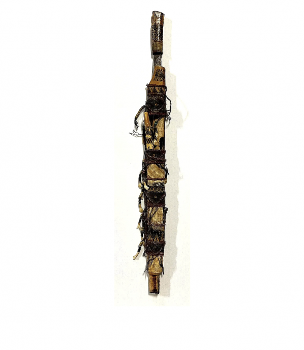 Antique Headhunters Dayak Mandau Borneo Sword & Scabbard; 1890’s to 1920’s - Image 6