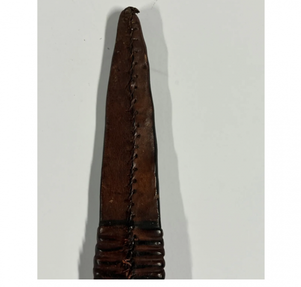 Antique Native American Indian Knife & Leather Sheath; Late 1800's to Early 1900 - Image 9