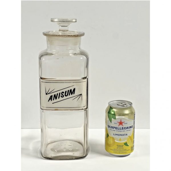 Vintage Apothecary Pharmacy Bottle; “ANISUM”; Large; Dated 1889 - Image 2