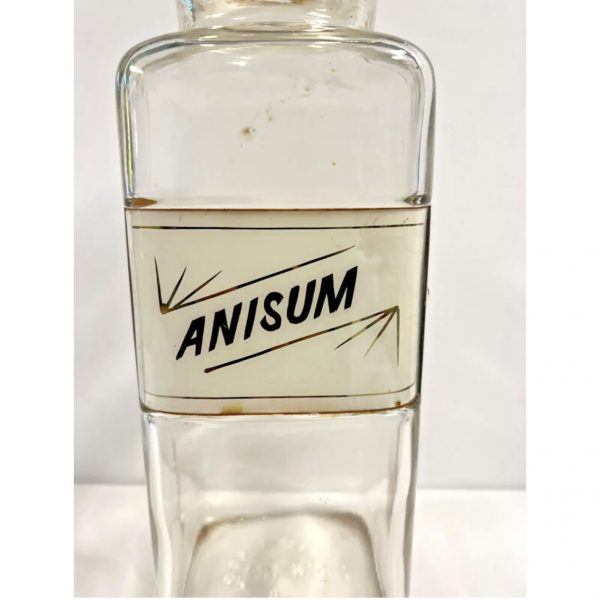 Vintage Apothecary Pharmacy Bottle; “ANISUM”; Large; Dated 1889 - Image 3