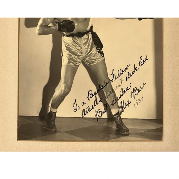 Original Photograph of Heavyweight Boxing Champion; Max Baer; Signed; Framed - Image 3