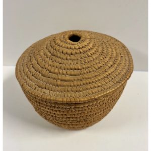 Native American Indian Hand Woven Basket Plus Lid, 1890’s - 1920’s: Lot 8