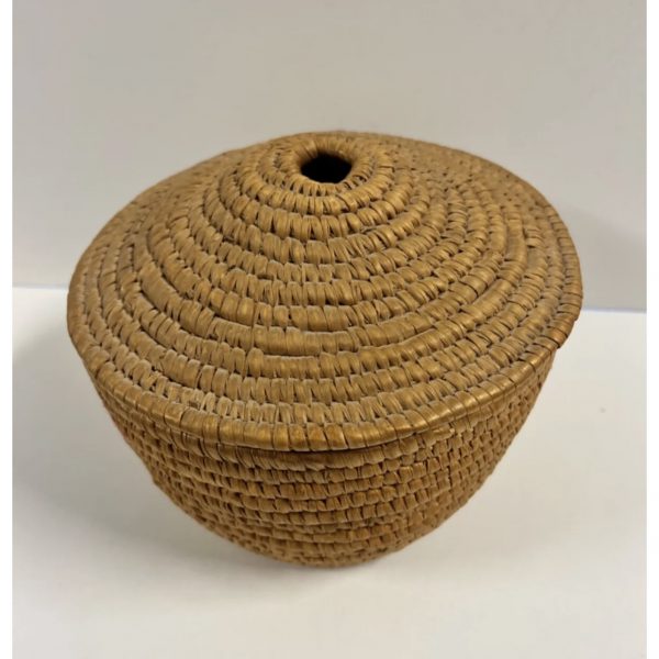 Native American Indian Hand Woven Basket Plus Lid, 1890’s - 1920’s: Lot 8