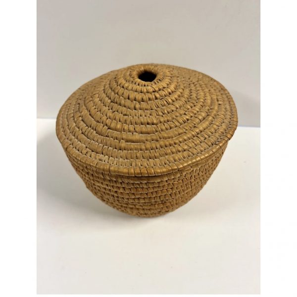 Native American Indian Hand Woven Basket Plus Lid, 1890’s - 1920’s: Lot 8 - Image 2