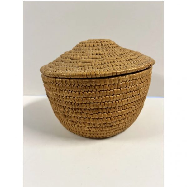Native American Indian Hand Woven Basket Plus Lid, 1890’s - 1920’s: Lot 8 - Image 3