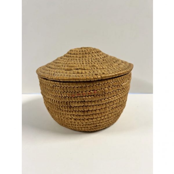 Native American Indian Hand Woven Basket Plus Lid, 1890’s - 1920’s: Lot 8 - Image 5