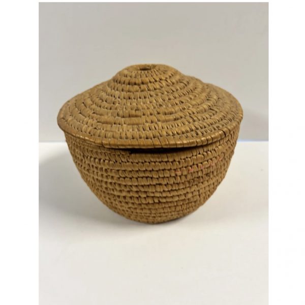 Native American Indian Hand Woven Basket Plus Lid, 1890’s - 1920’s: Lot 8 - Image 6