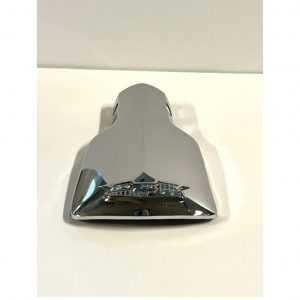 1957 Original Chevrolet Tailpipe Exhaust Cover; Chev Emblem +Base; 3X Chrome