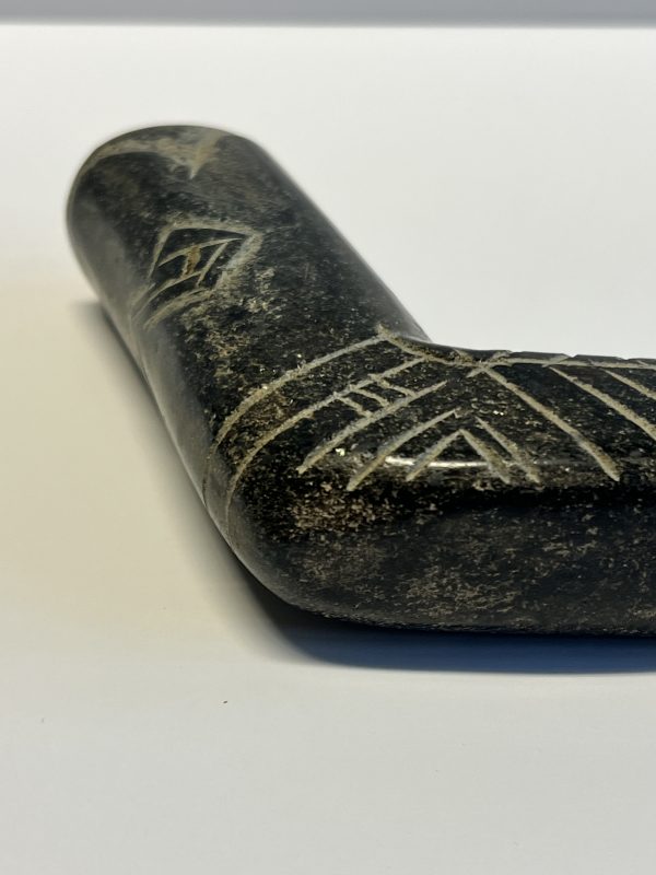 Ancient Native American Indian Stone Pipe; Highly Carved and Etched - Image 12
