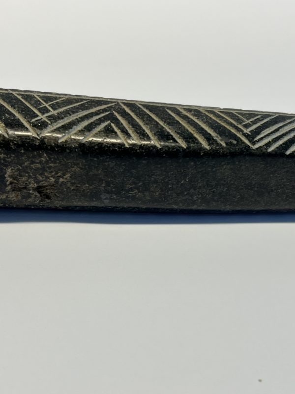 Ancient Native American Indian Stone Pipe; Highly Carved and Etched - Image 13