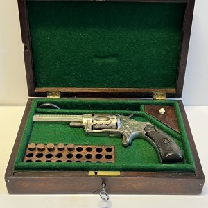 Vintage Engraved Hopkins & Allen Mfg Co. 32 Caliber Pistol